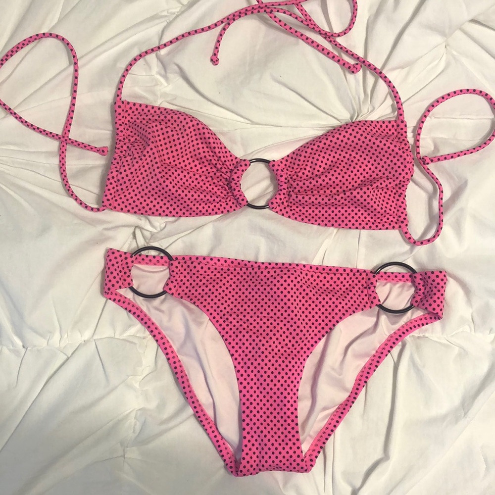 Victoria’s Secret Pink & Black String Bikini